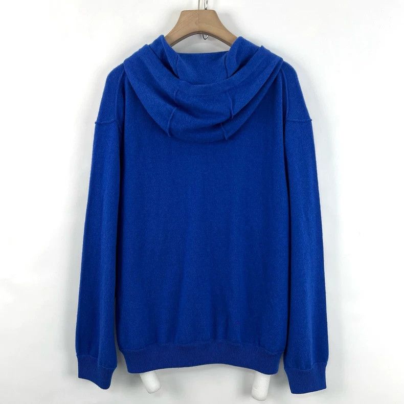 Louis Vuitton Louis Vuitton Blue Kangaroo Pocket Hoodie Size US XL / EU 56 / 4 - 2 Thumbnail