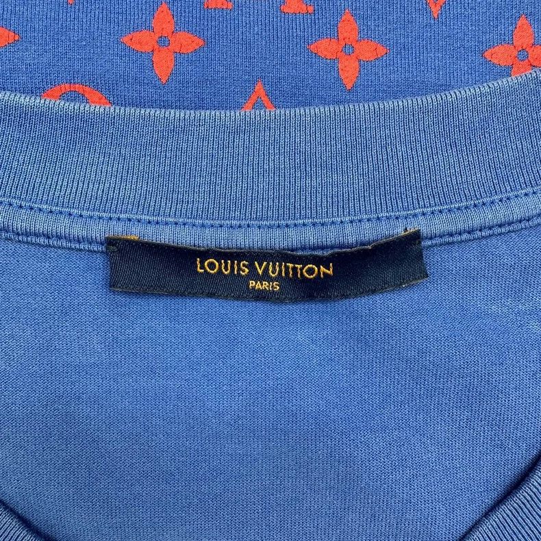 Louis Vuitton Louis Vuitton Blue Short Sleeve Shirt Size US XXL / EU 58 / 5 - 3 Thumbnail