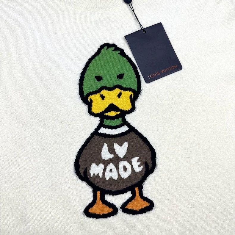 Louis Vuitton Louis Vuitton Nigo Cartoon Duck Knit Tee Size US M / EU 48-50 / 2 - 3 Thumbnail