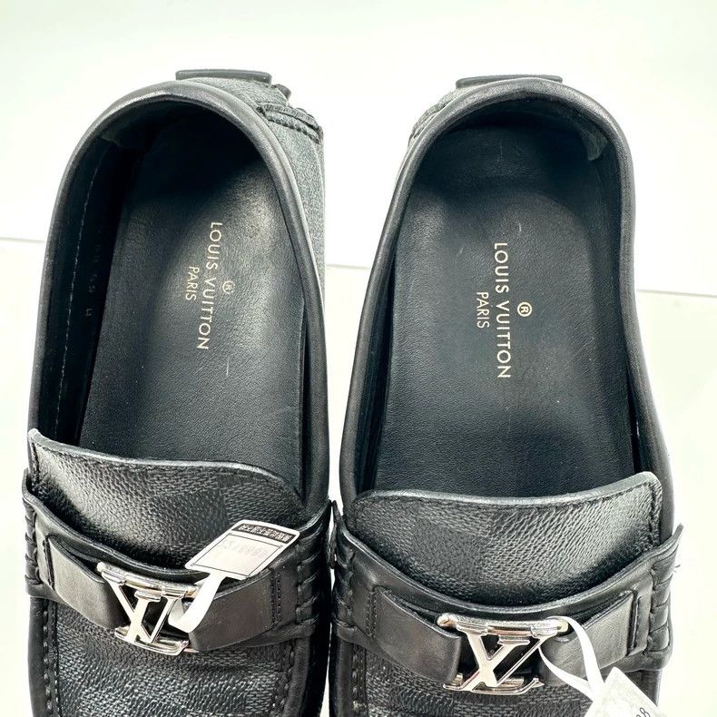 Louis Vuitton Louis Vuitton Black Gray Checkerboard Loafers Size US 8.5 / EU 41-42 - 5 Thumbnail