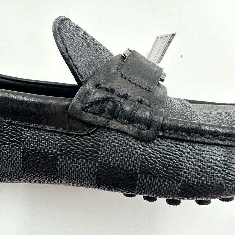 Louis Vuitton Louis Vuitton Black Gray Checkerboard Loafers Size US 8.5 / EU 41-42 - 8 Thumbnail