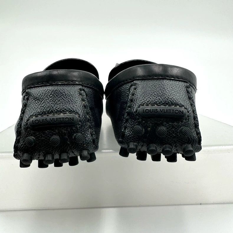Louis Vuitton Louis Vuitton Black Gray Checkerboard Loafers Size US 8.5 / EU 41-42 - 4 Thumbnail