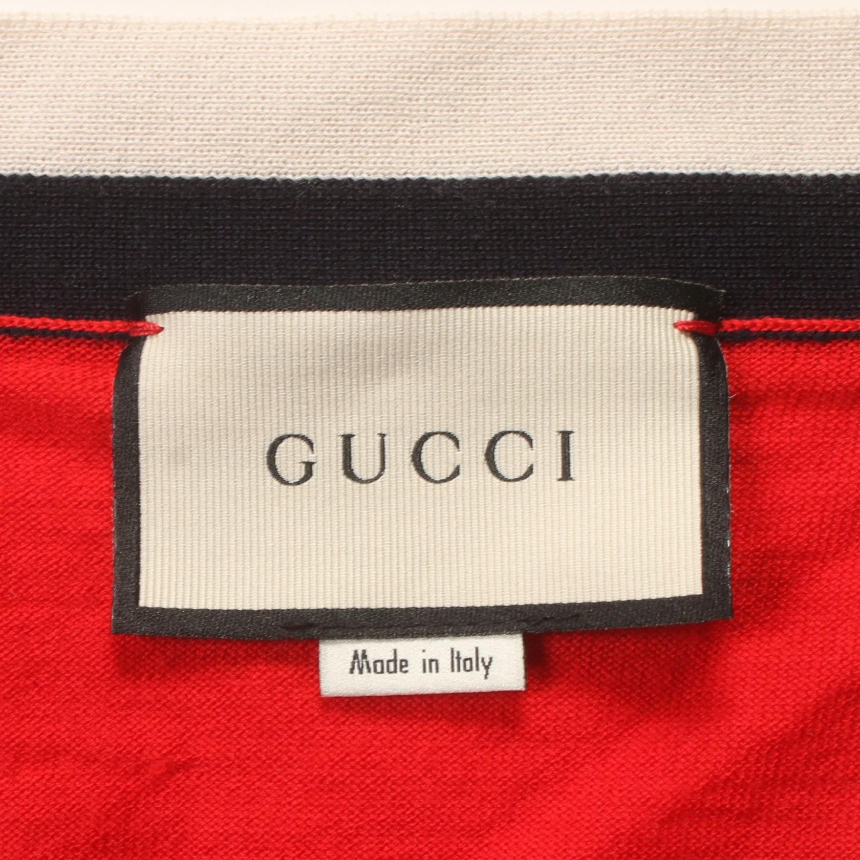 Gucci Gucci Gucci 474319 Wool Cardigan Natural Material Tops 474319 Size ONE SIZE - 3 Thumbnail