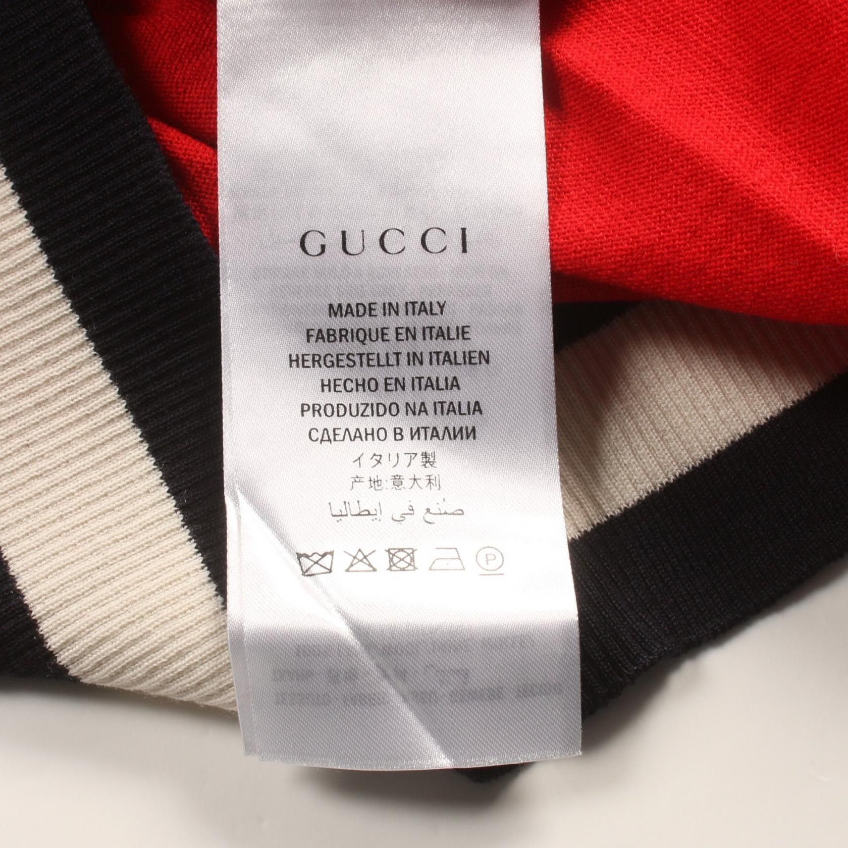 Gucci Gucci Gucci 474319 Wool Cardigan Natural Material Tops 474319 Size ONE SIZE - 4 Thumbnail