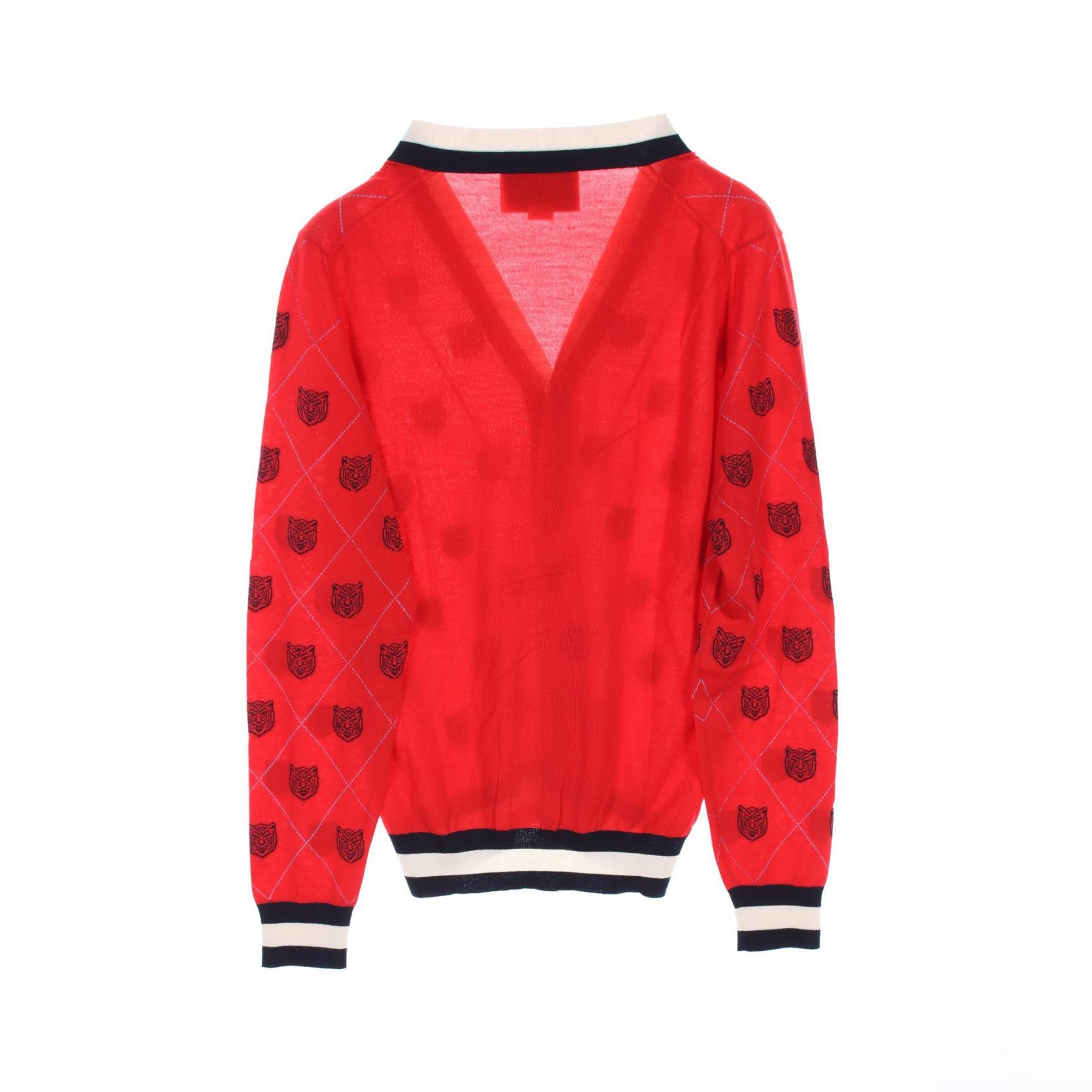 Gucci Gucci Gucci 474319 Wool Cardigan Natural Material Tops 474319 Size ONE SIZE - 2 Thumbnail