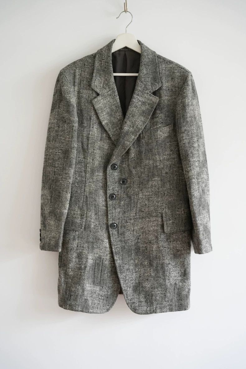 Yohji Yamamoto Yohji Yamamoto Houndstooth Pattern Suit Jacket Size US S / EU 44-46 / 1 - 2 Thumbnail
