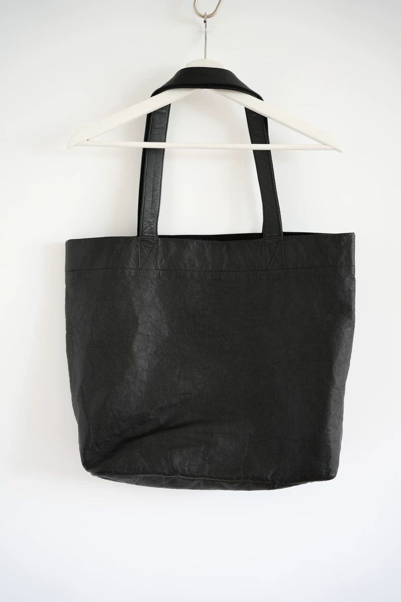 Yohji Yamamoto Yohji Yamamoto Leather Tote Bag with Signature Size ONE SIZE - 2 Thumbnail