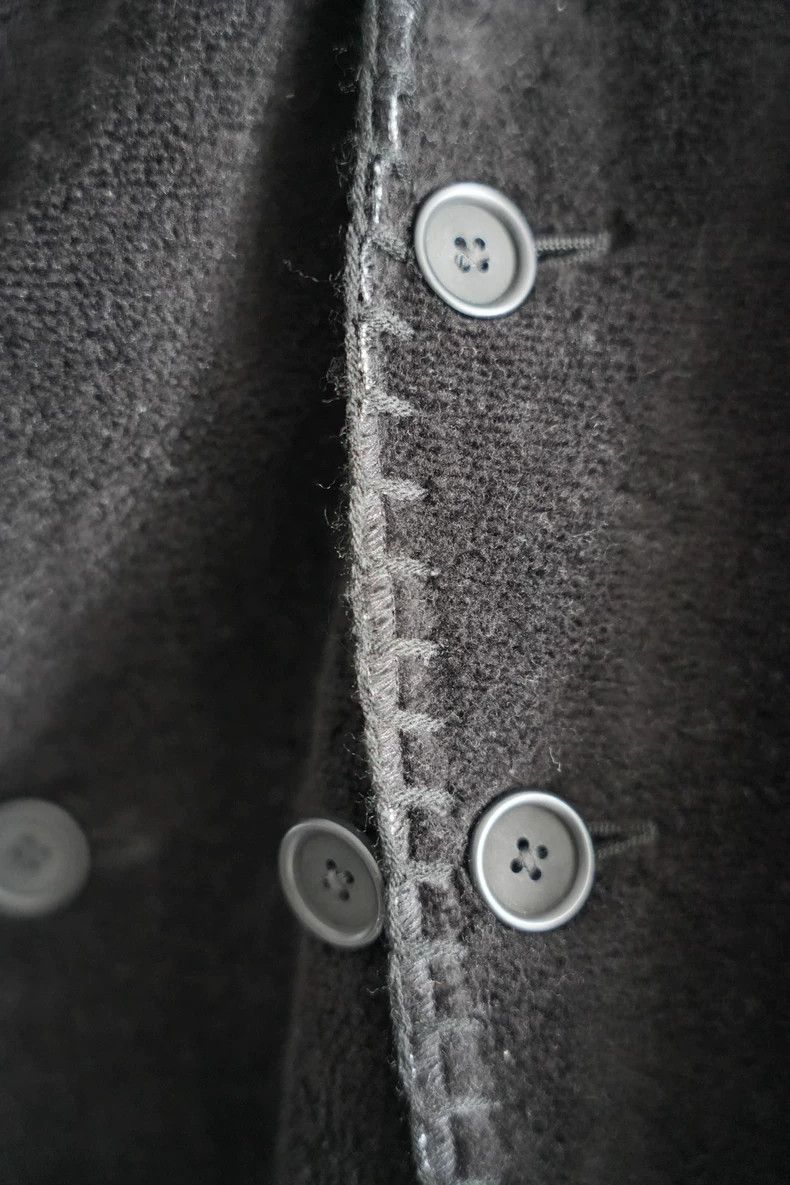 Yohji Yamamoto Black Hooded Coat with Buttons and Tail Size US L / EU 52-54 / 3 - 5 Thumbnail