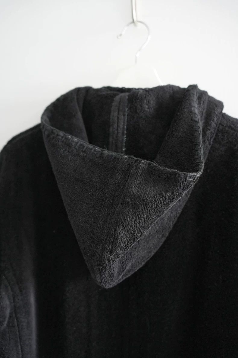 Yohji Yamamoto Black Hooded Coat with Buttons and Tail Size US L / EU 52-54 / 3 - 6 Thumbnail