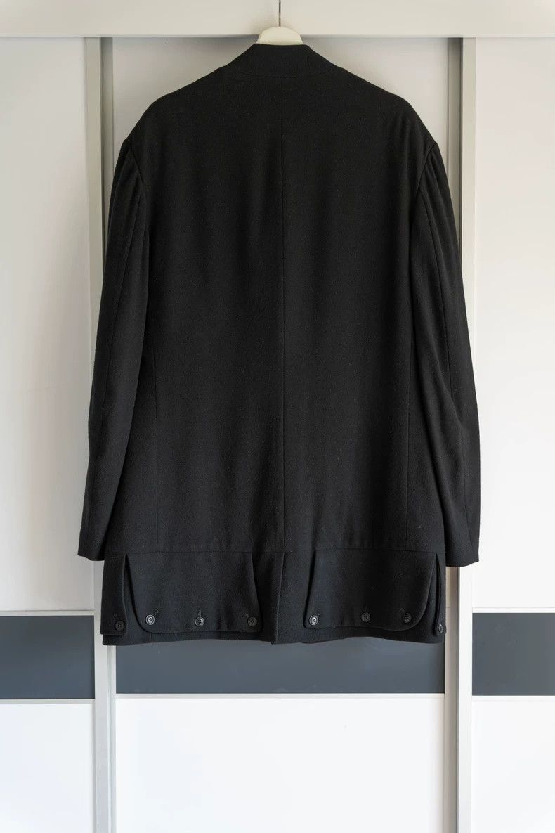Yohji Yamamoto Yohji Yamamoto Black Double-Breasted Jacket Size US L / EU 52-54 / 3 - 2 Thumbnail