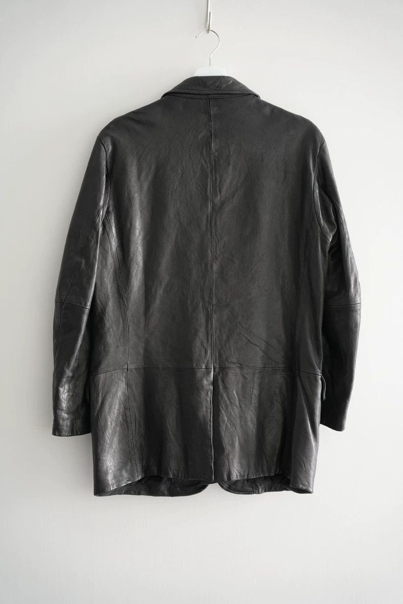 Yohji Yamamoto Yohji Yamamoto Double Button Leather Jacket Size US S / EU 44-46 / 1 - 2 Thumbnail