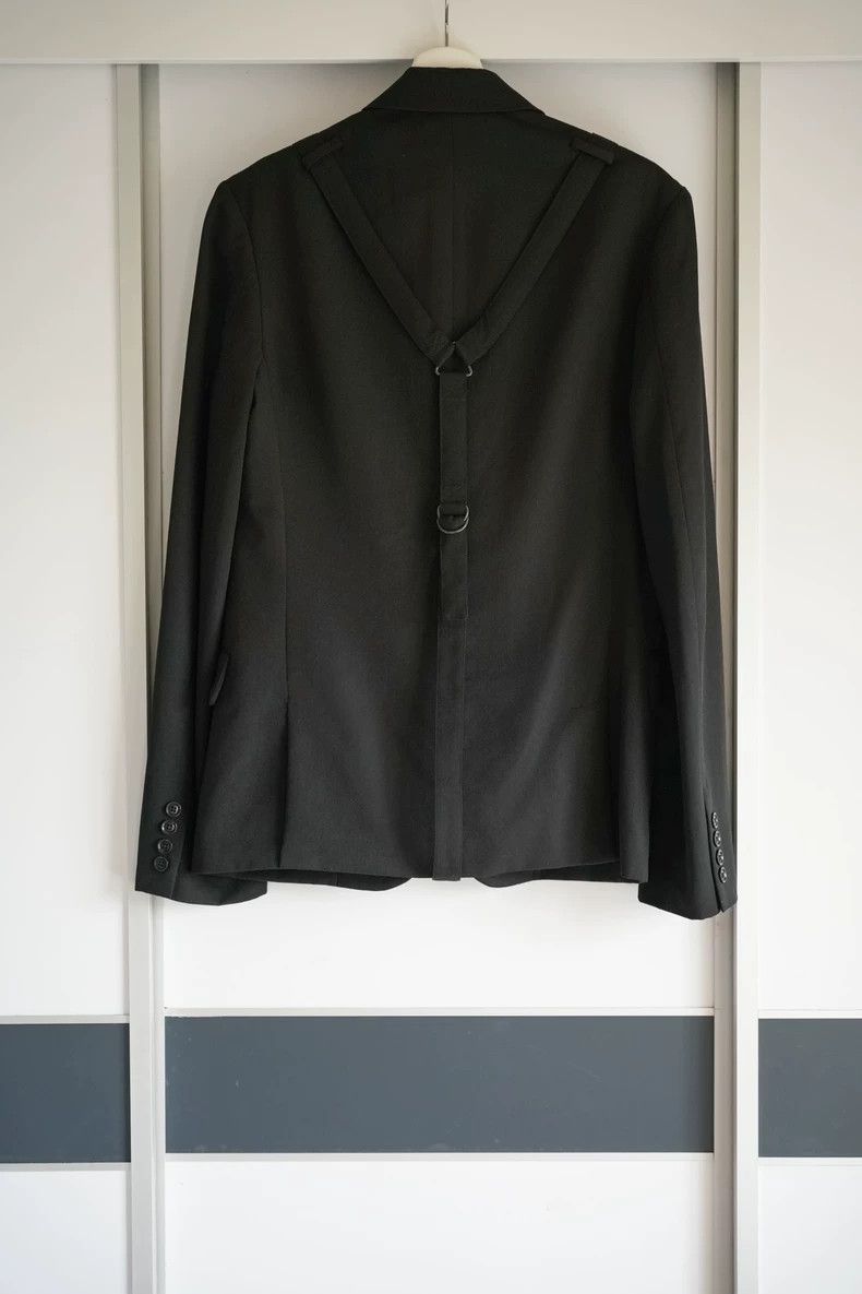 Yohji Yamamoto Yohji Yamamoto Black Wool Suit Jacket Size US S / EU 44-46 / 1 - 2 Thumbnail