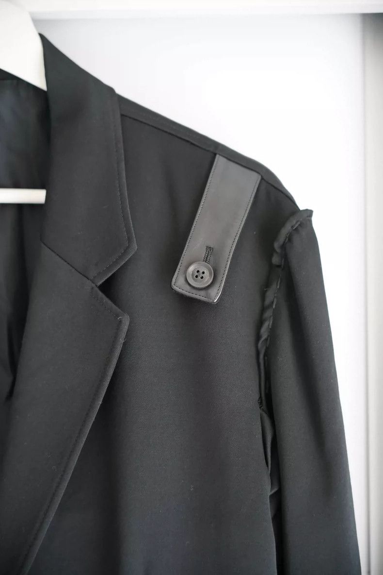 Yohji Yamamoto Yohji Yamamoto Black Wool Suit Jacket Size US S / EU 44-46 / 1 - 3 Thumbnail