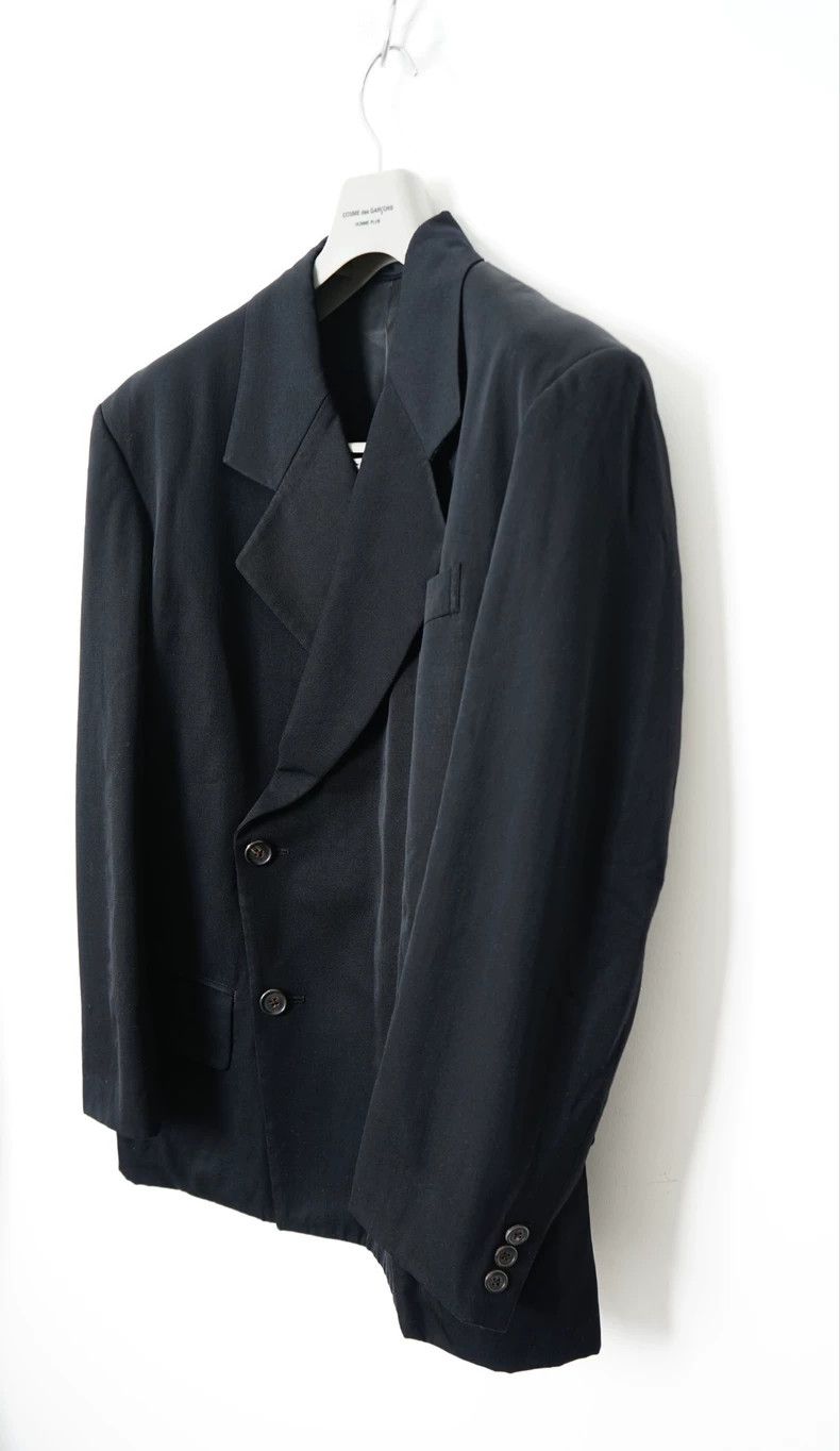 Yohji Yamamoto Yohji Yamamoto Oversized Suit Jacket for Men Size US M / EU 48-50 / 2 - 2 Thumbnail