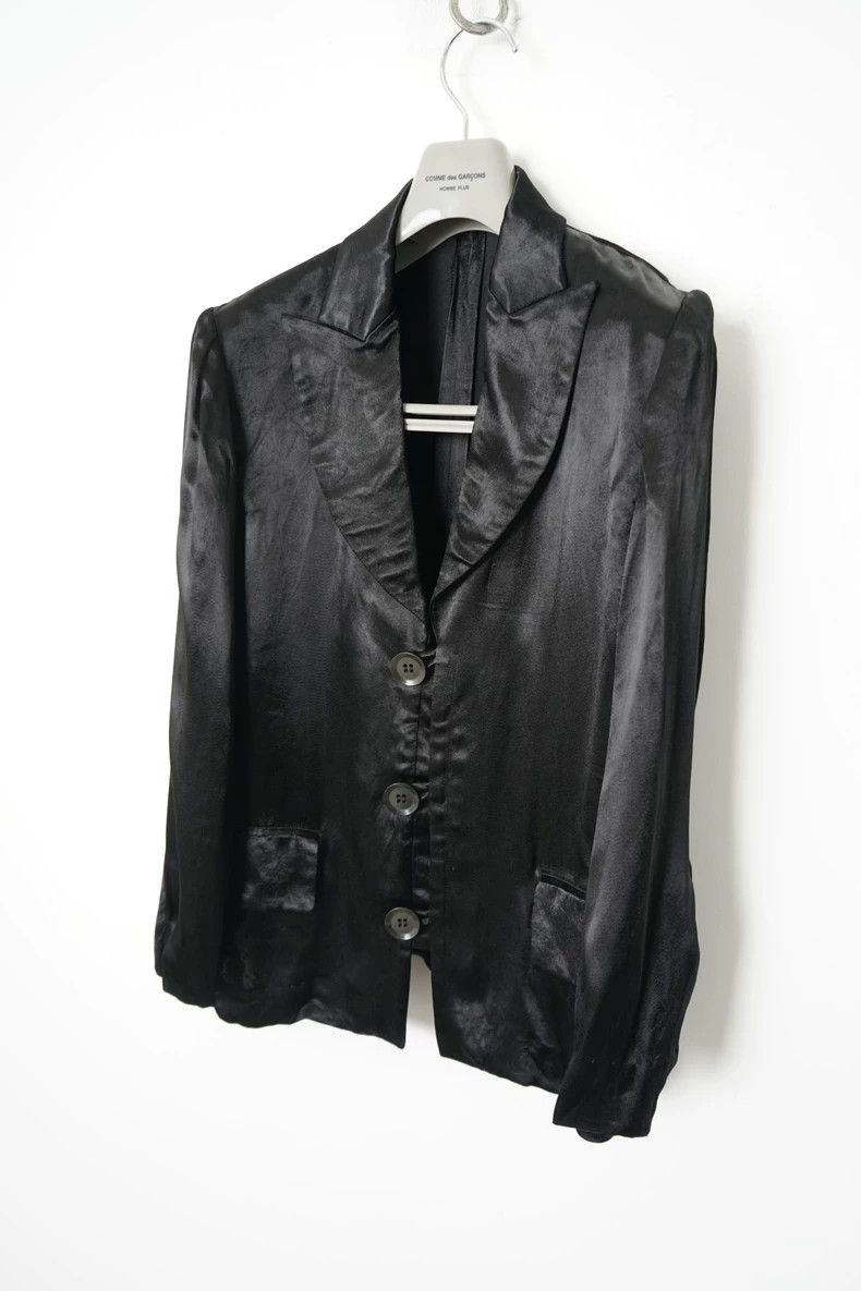 Yohji Yamamoto Yohji Yamamoto Silk Jacket with Button Closure Size US M / EU 48-50 / 2 - 2 Thumbnail