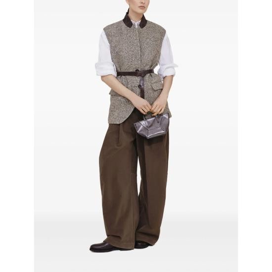 Brunello Cucinelli BRUNELLO CUCINELLI Women Shirts M0091MY516 C159 WHITE Size M / US 6-8 / IT 42-44 - 5 Thumbnail