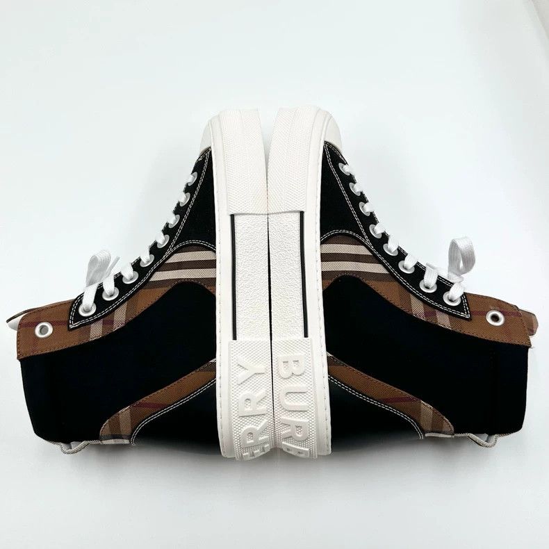 Burberry Burberry Retro Plaid High-Top Sneakers Size US 8 / EU 41 - 8 Thumbnail
