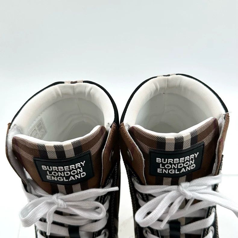 Burberry Burberry Retro Plaid High-Top Sneakers Size US 8 / EU 41 - 5 Thumbnail
