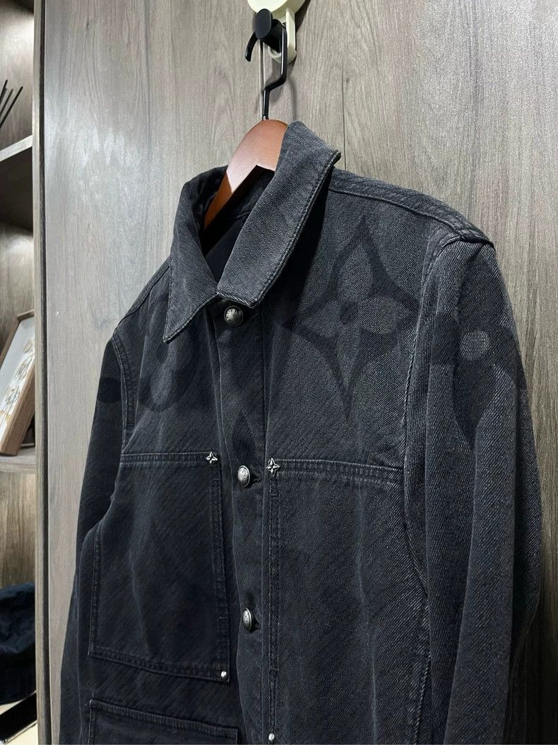 Louis Vuitton Louis Vuitton Dark Pattern Denim Jacket Size US L / EU 52-54 / 3 - 3 Thumbnail