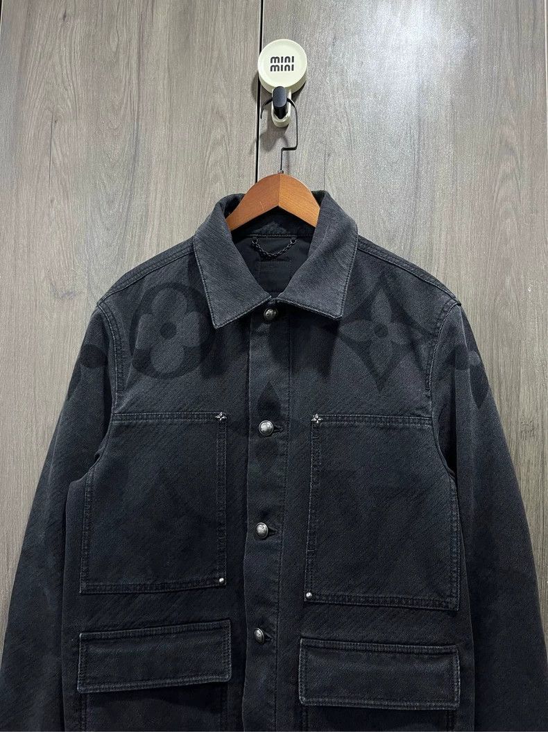 Louis Vuitton Louis Vuitton Dark Pattern Denim Jacket Size US L / EU 52-54 / 3 - 2 Thumbnail