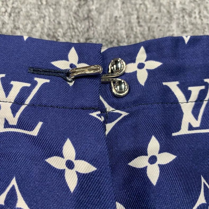 Louis Vuitton Blue Printed Shorts Size 36 Size US 36 / EU 52 - 6 Thumbnail