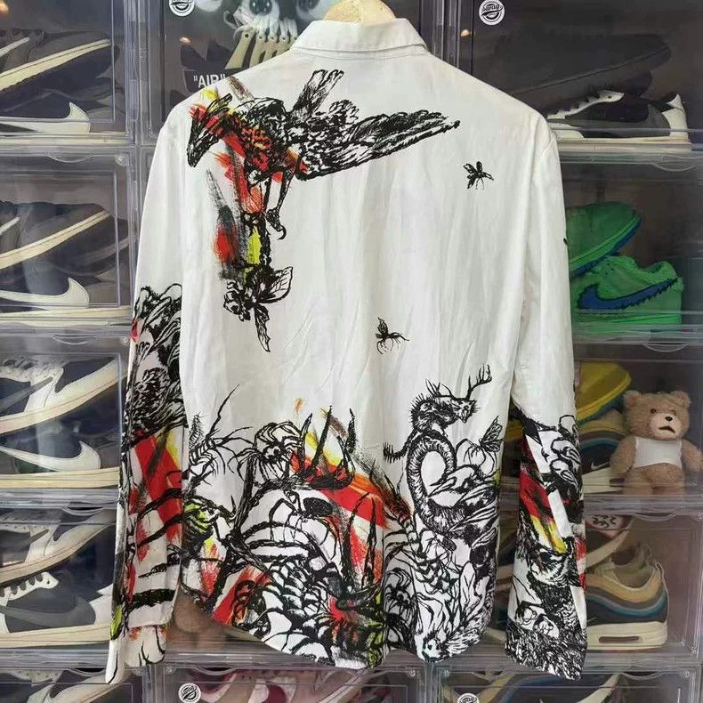 Alexander McQueen Alexander Mcqueen Printed Shirt Size 48 Size US L / EU 52-54 / 3 - 2 Thumbnail