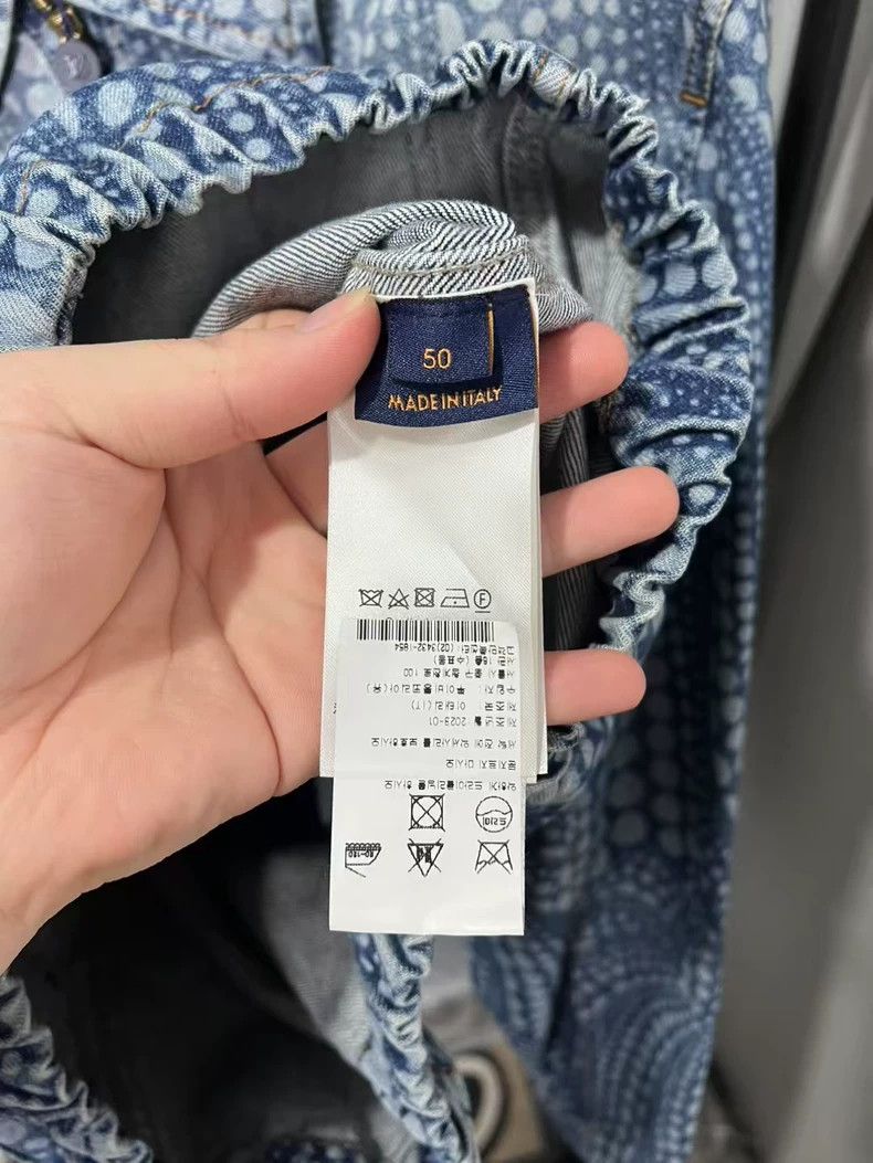 Louis Vuitton Louis Vuitton Yayoi Kusama Pumpkin Denim Jacket Size US XL / EU 56 / 4 - 3 Thumbnail