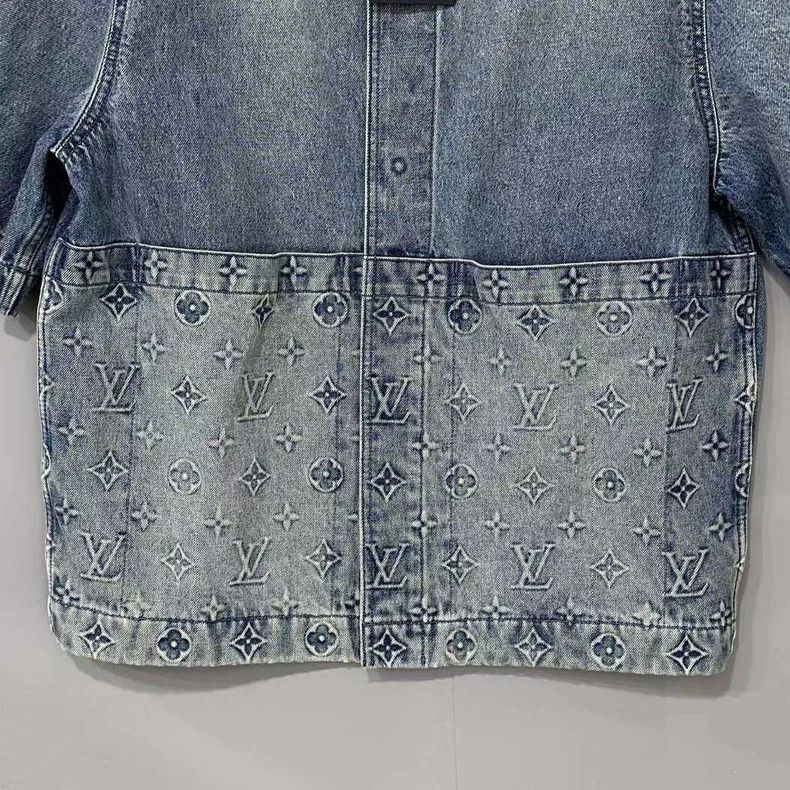 Louis Vuitton Louis Vuitton Denim Short Jacket with Logo Size US M / EU 48-50 / 2 - 5 Thumbnail