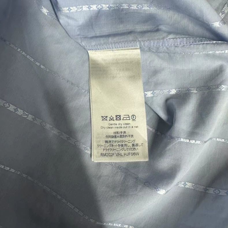 Louis Vuitton Light Blue Striped Button-Up Shirt Size US L / EU 52-54 / 3 - 3 Thumbnail