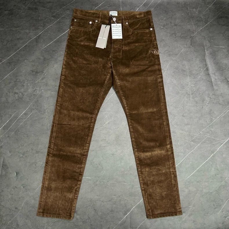 Dior DIOR Travis Scott Velvet Jeans in Brown Size US 30 / EU 46 - 2 Thumbnail