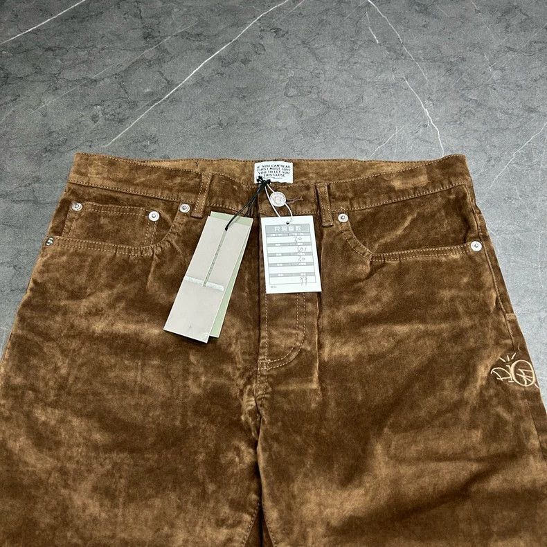 Dior DIOR Travis Scott Velvet Jeans in Brown Size US 30 / EU 46 - 6 Thumbnail