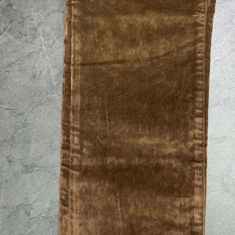 Dior DIOR Travis Scott Velvet Jeans in Brown Size US 30 / EU 46 - 3 Thumbnail