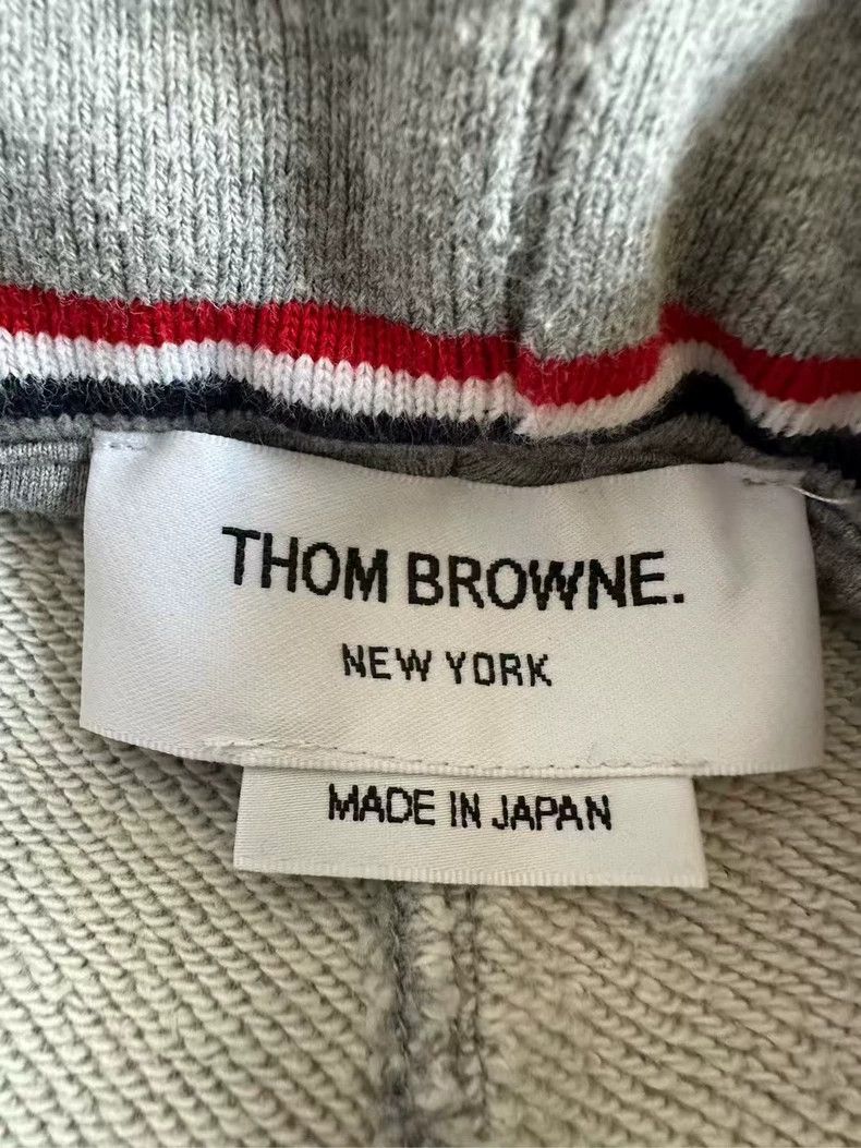 Thom Browne Thom Browne Gray Sweatpants with Four Stripes Size US 5 / EU 37 - 3 Thumbnail