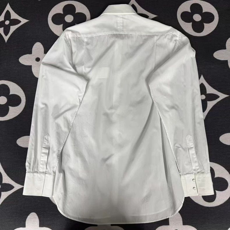 Bottega Veneta Classic White Long Sleeve Shirt for Men Size US L / EU 52-54 / 3 - 2 Thumbnail