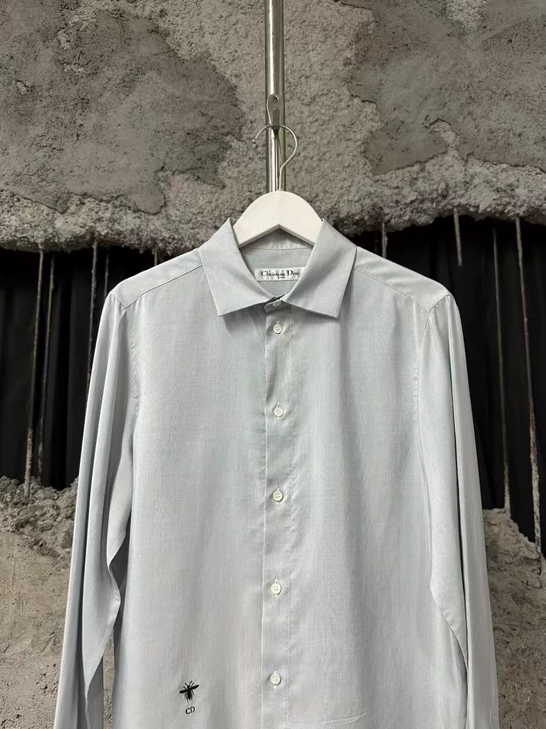 Dior Dior Embroidered Silk Long Sleeve Shirt Size US S / EU 44-46 / 1 - 3 Thumbnail