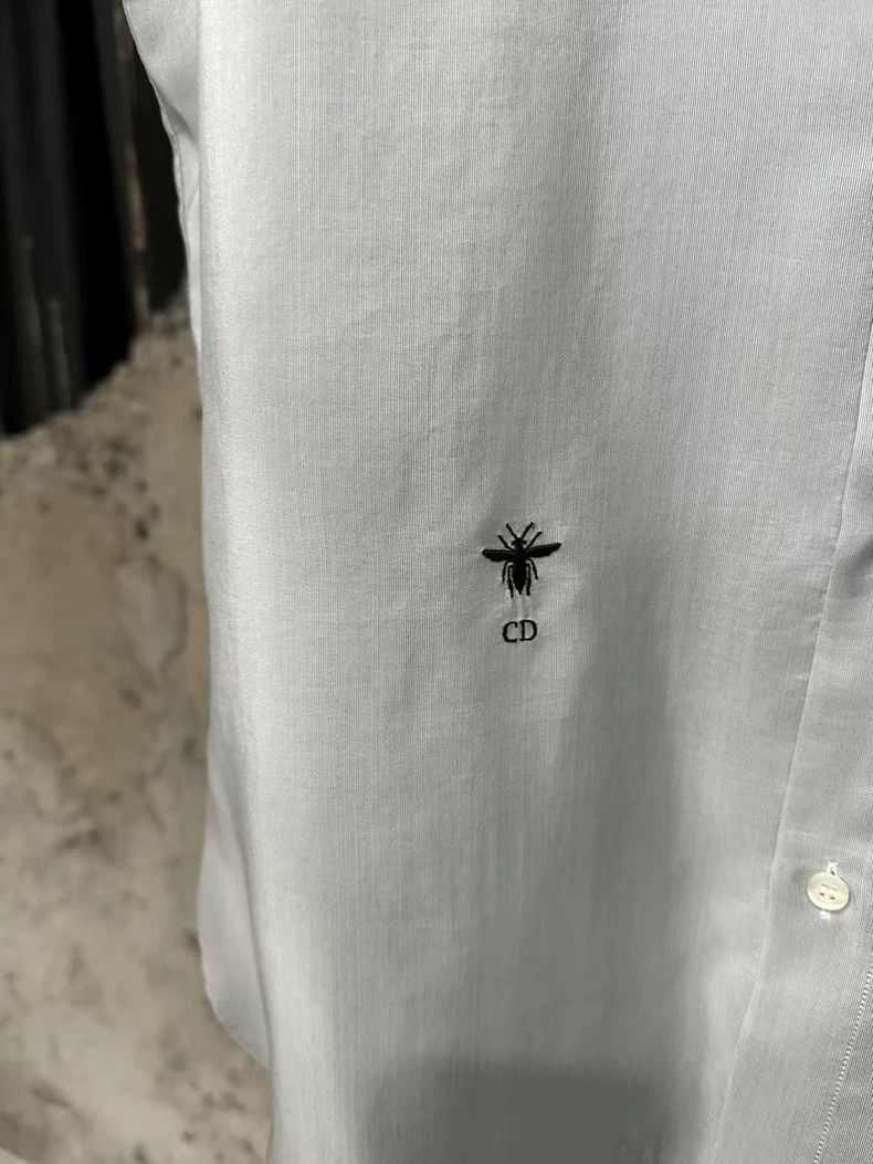Dior Dior Embroidered Silk Long Sleeve Shirt Size US S / EU 44-46 / 1 - 5 Thumbnail