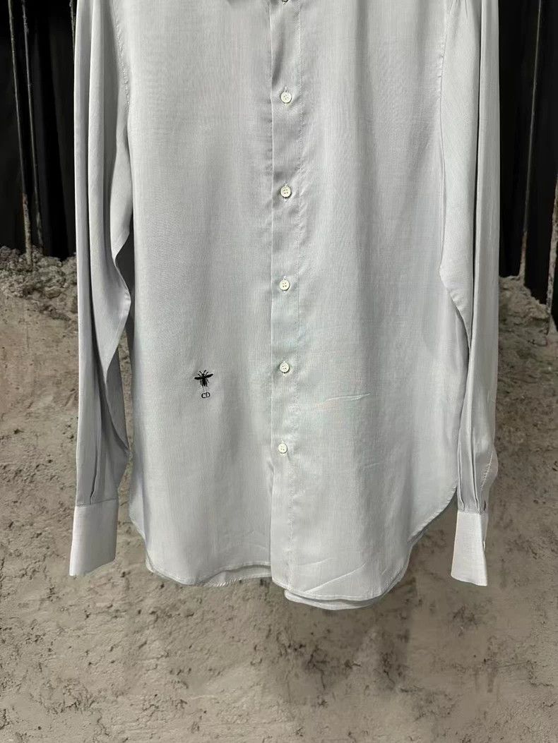 Dior Dior Embroidered Silk Long Sleeve Shirt Size US S / EU 44-46 / 1 - 4 Thumbnail