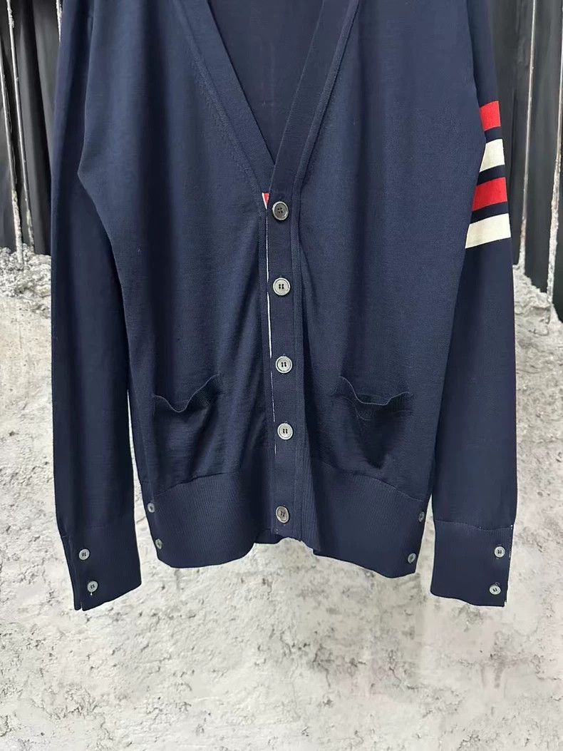 Thom Browne Thom Browne Wool Cardigan in Navy Blue Size US M / EU 48-50 / 2 - 4 Thumbnail