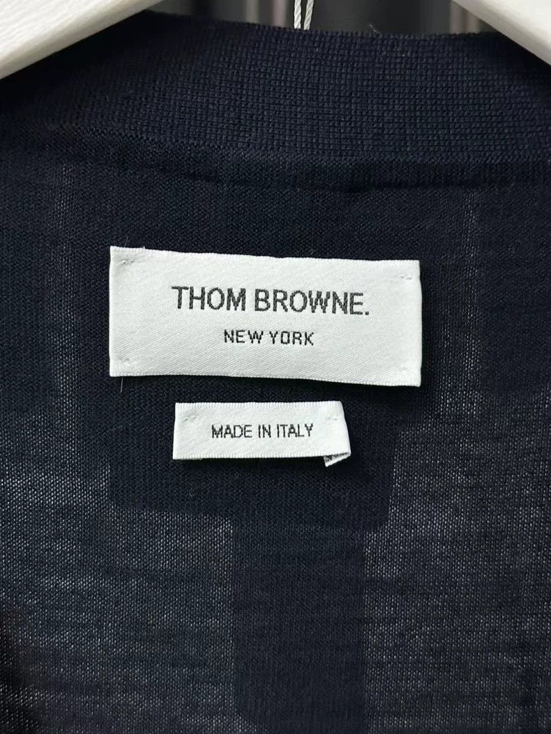 Thom Browne Thom Browne Wool Cardigan in Navy Blue Size US M / EU 48-50 / 2 - 5 Thumbnail