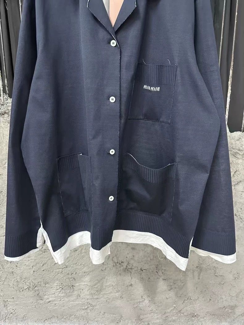 Miu Miu Miumiu Two-Piece Knit Jacket Outerwear Size US L / EU 52-54 / 3 - 4 Thumbnail
