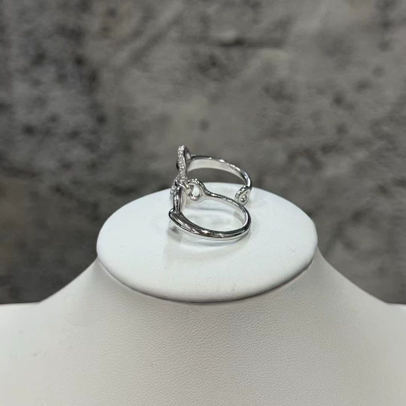 Hermes Hermes Double Light Platinum Ring Size ONE SIZE - 4 Thumbnail