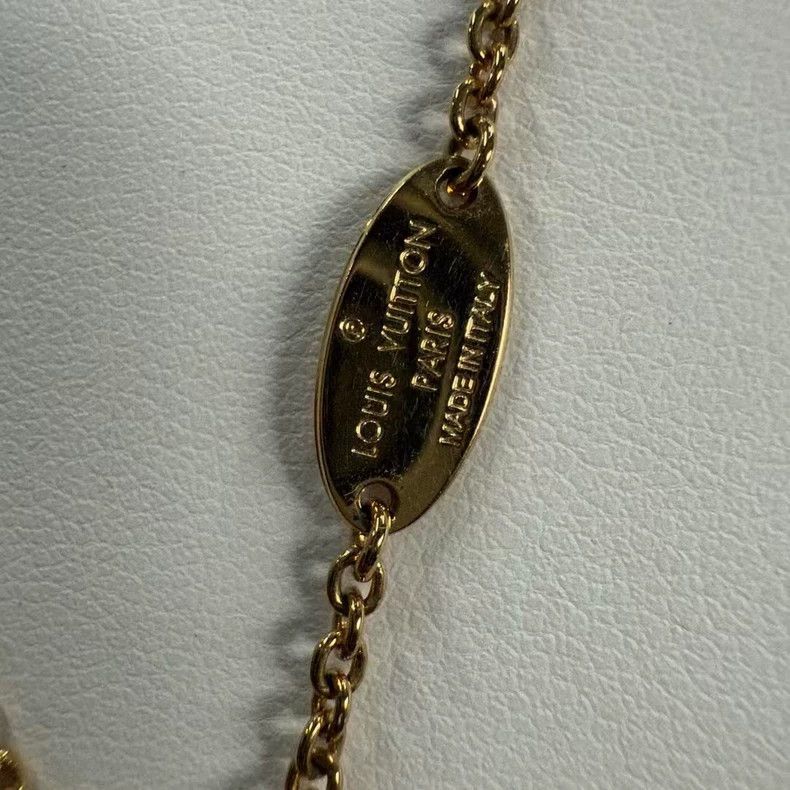 Louis Vuitton Louis Vuitton Gold Necklace with Logo Size ONE SIZE - 5 Thumbnail