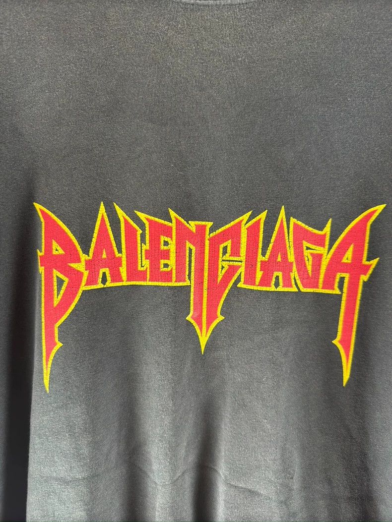 Balenciaga Balenciaga Rock Lightning Short Sleeve T-Shirt Size US L / EU 52-54 / 3 - 2 Thumbnail