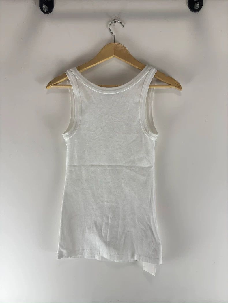 Prada Prada Triangle Logo White Tank Top Size US S / EU 44-46 / 1 - 2 Thumbnail