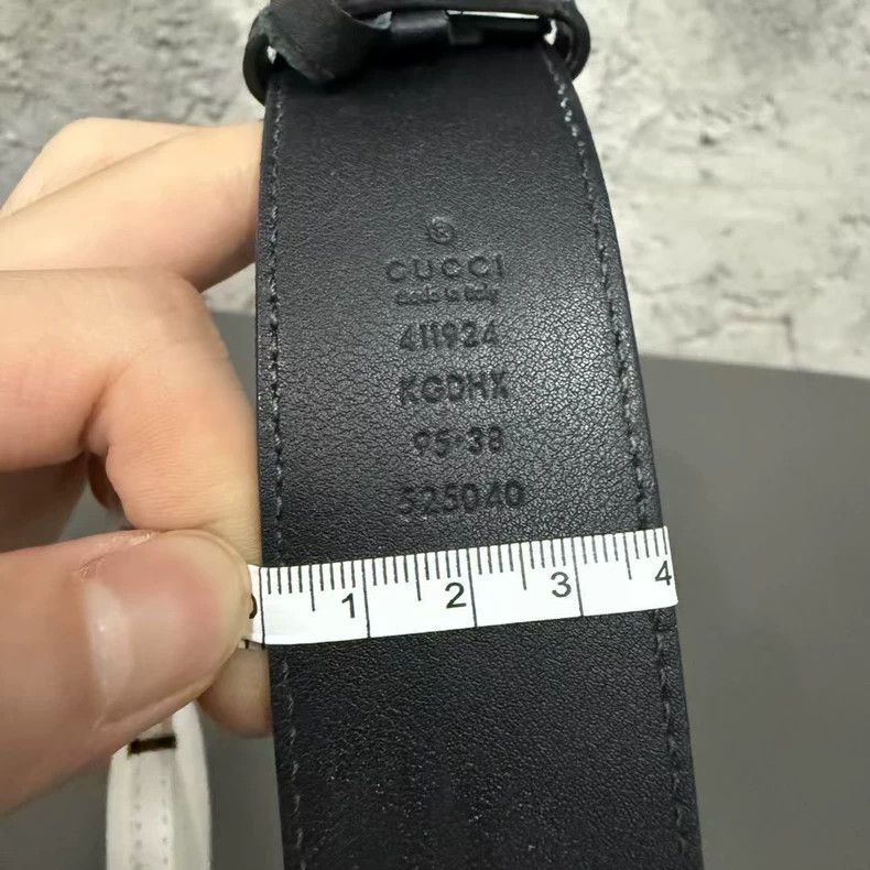Gucci Gucci Waist Belt with Silver Logo Size ONE SIZE - 4 Thumbnail