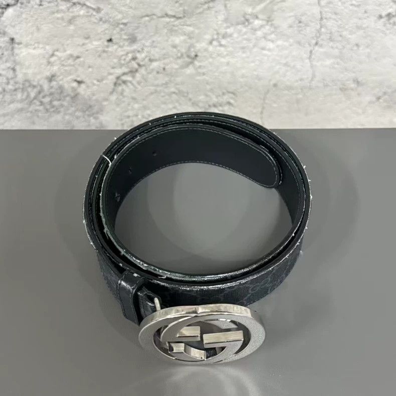 Gucci Gucci Waist Belt with Silver Logo Size ONE SIZE - 3 Thumbnail