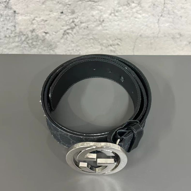 Gucci Gucci Waist Belt with Silver Logo Size ONE SIZE - 2 Thumbnail