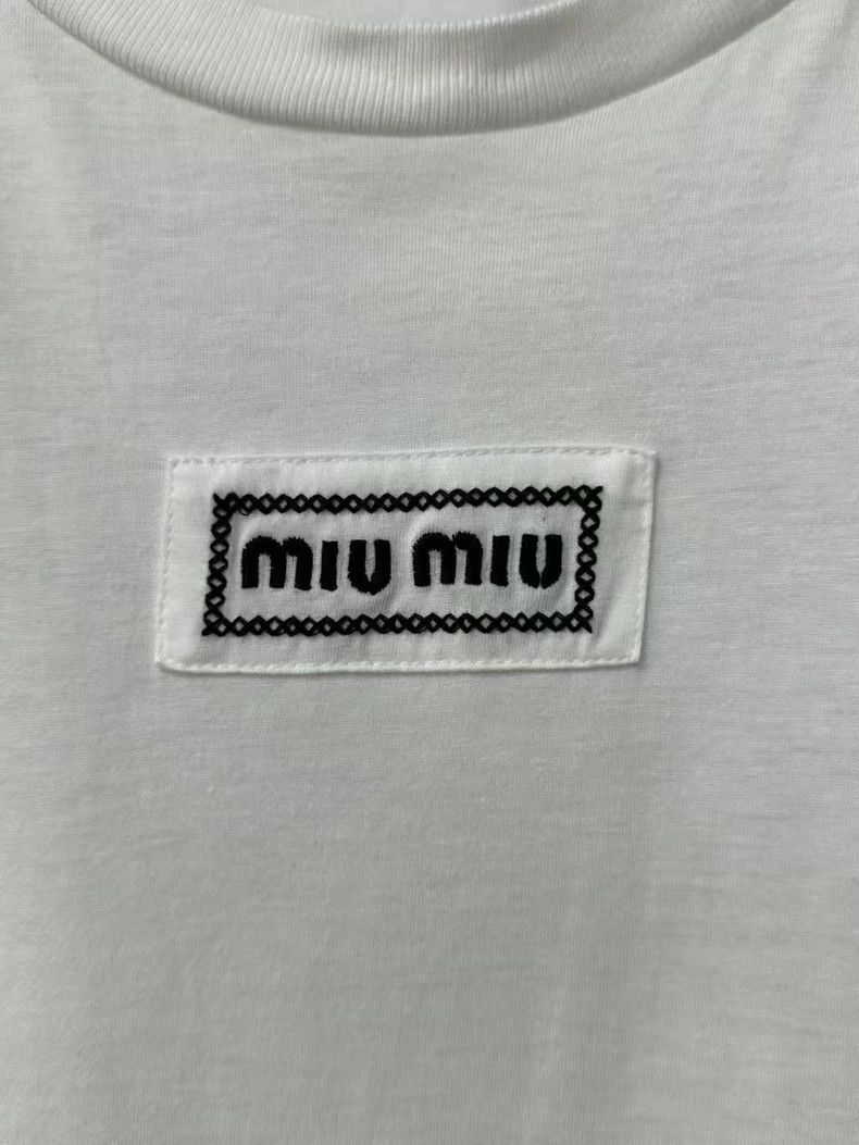 Miu Miu Miumiu Short Sleeve T-Shirt Size L Size US L / EU 52-54 / 3 - 5 Thumbnail