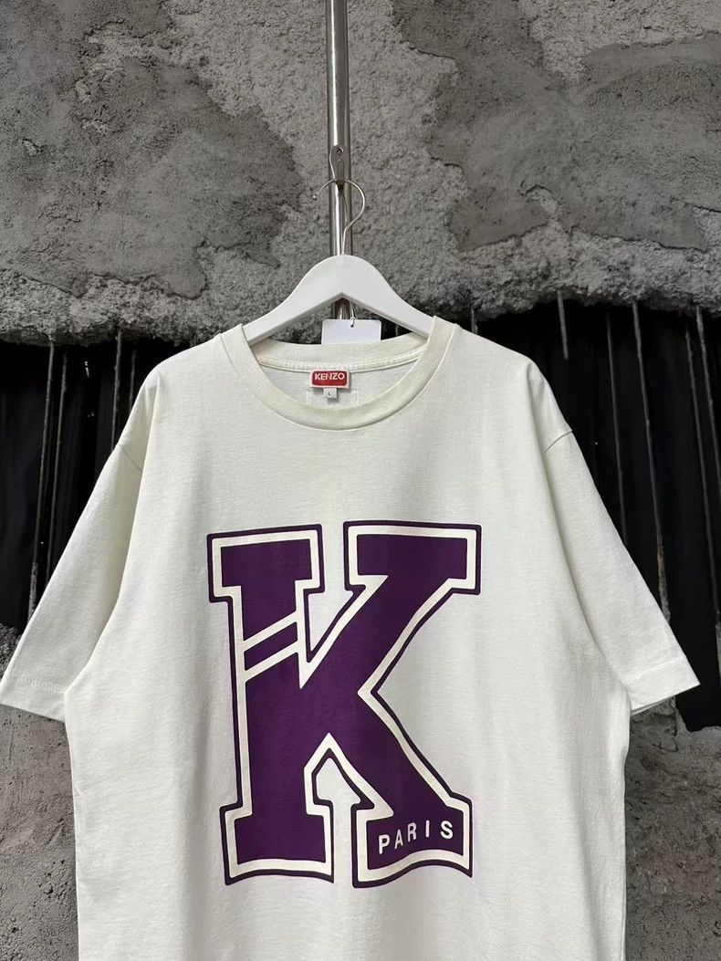 Kenzo Kenzo Short Sleeve T-Shirt with Purple Logo Size US L / EU 52-54 / 3 - 3 Thumbnail