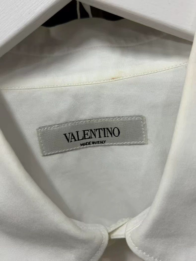 Valentino Valention Long Sleeve Shirt in White Size US M / EU 48-50 / 2 - 6 Thumbnail